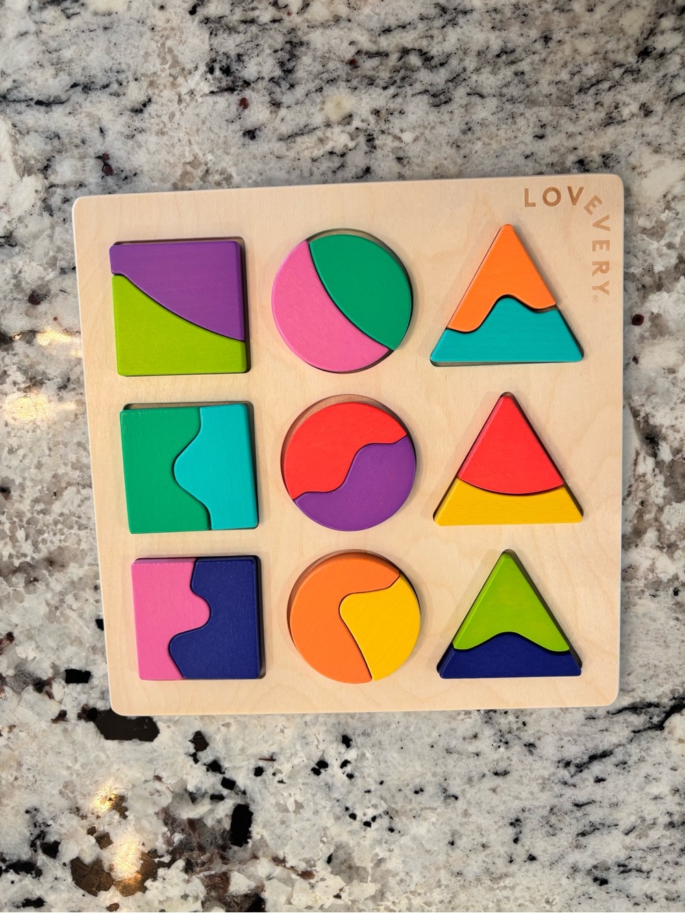 Lovevery Land And Sky Two-Part Puzzle Board from Free Spirit play kit NWT